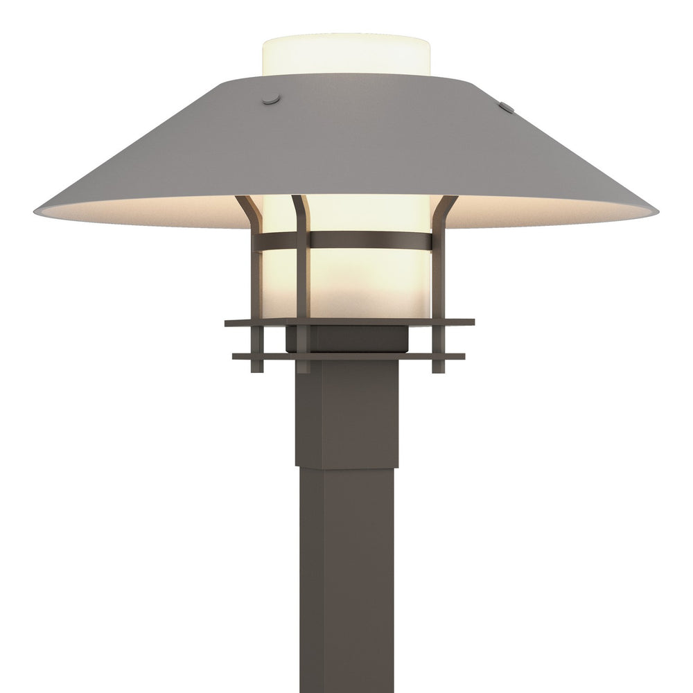 Hubbardton Forge - One Light Outdoor Post Mount - Henry - Coastal Dark Smoke- Union Lighting Luminaires Decor