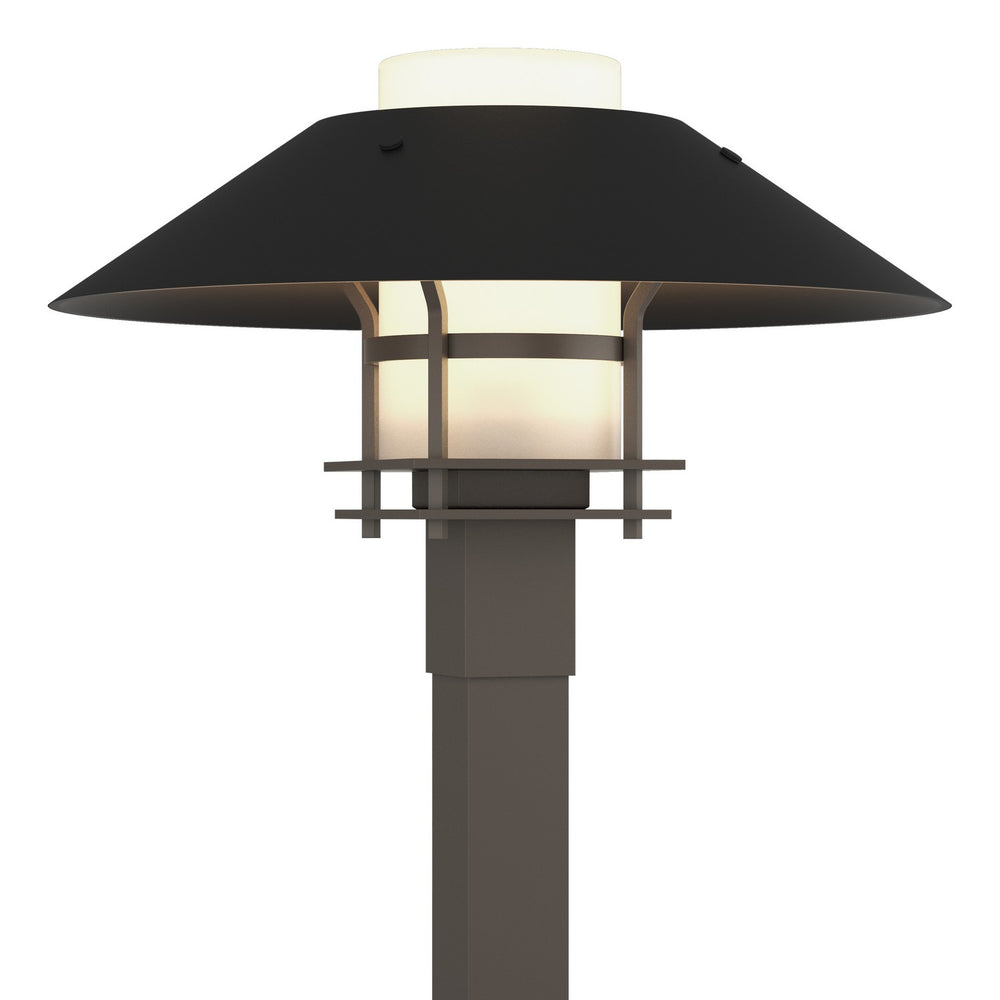 Hubbardton Forge - One Light Outdoor Post Mount - Henry - Coastal Dark Smoke- Union Lighting Luminaires Decor