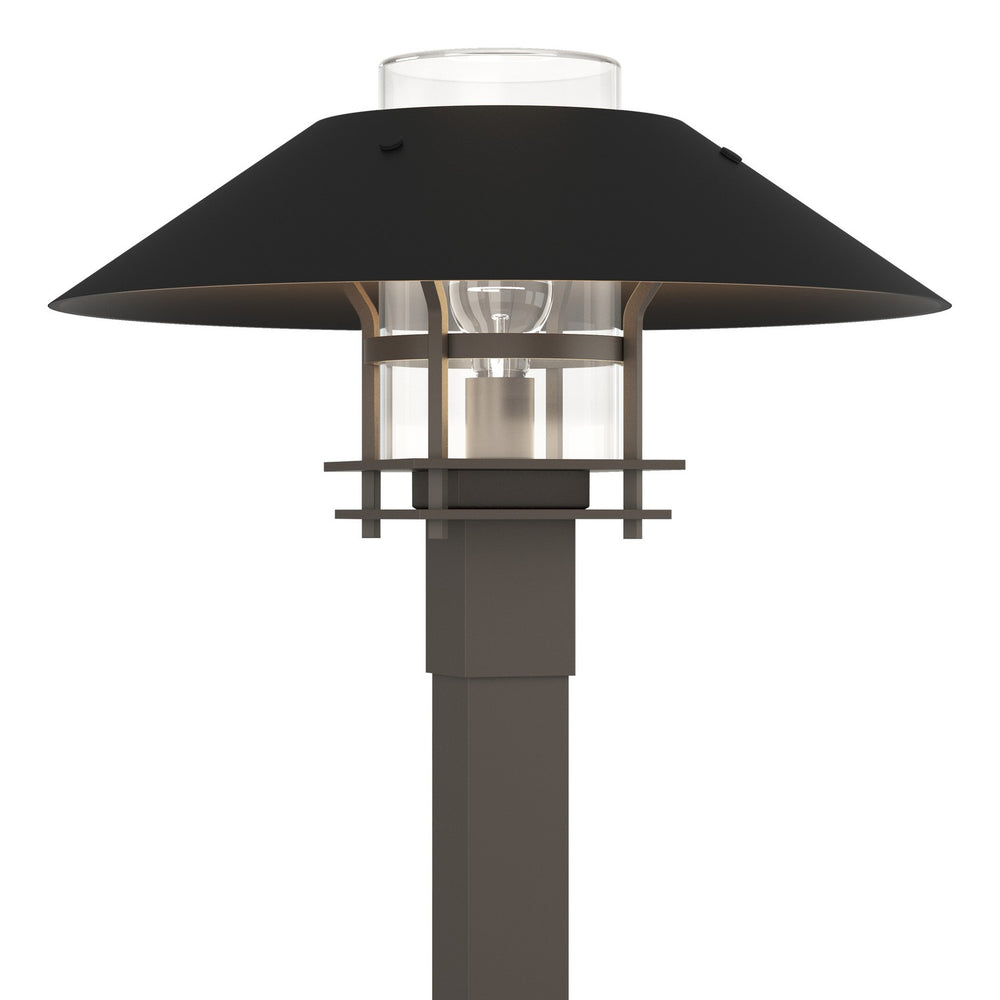 Hubbardton Forge - One Light Outdoor Post Mount - Henry - Coastal Dark Smoke- Union Lighting Luminaires Decor