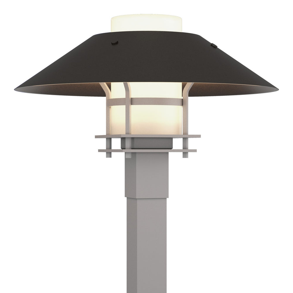 Hubbardton Forge - One Light Outdoor Post Mount - Henry - Coastal Burnished Steel- Union Lighting Luminaires Decor