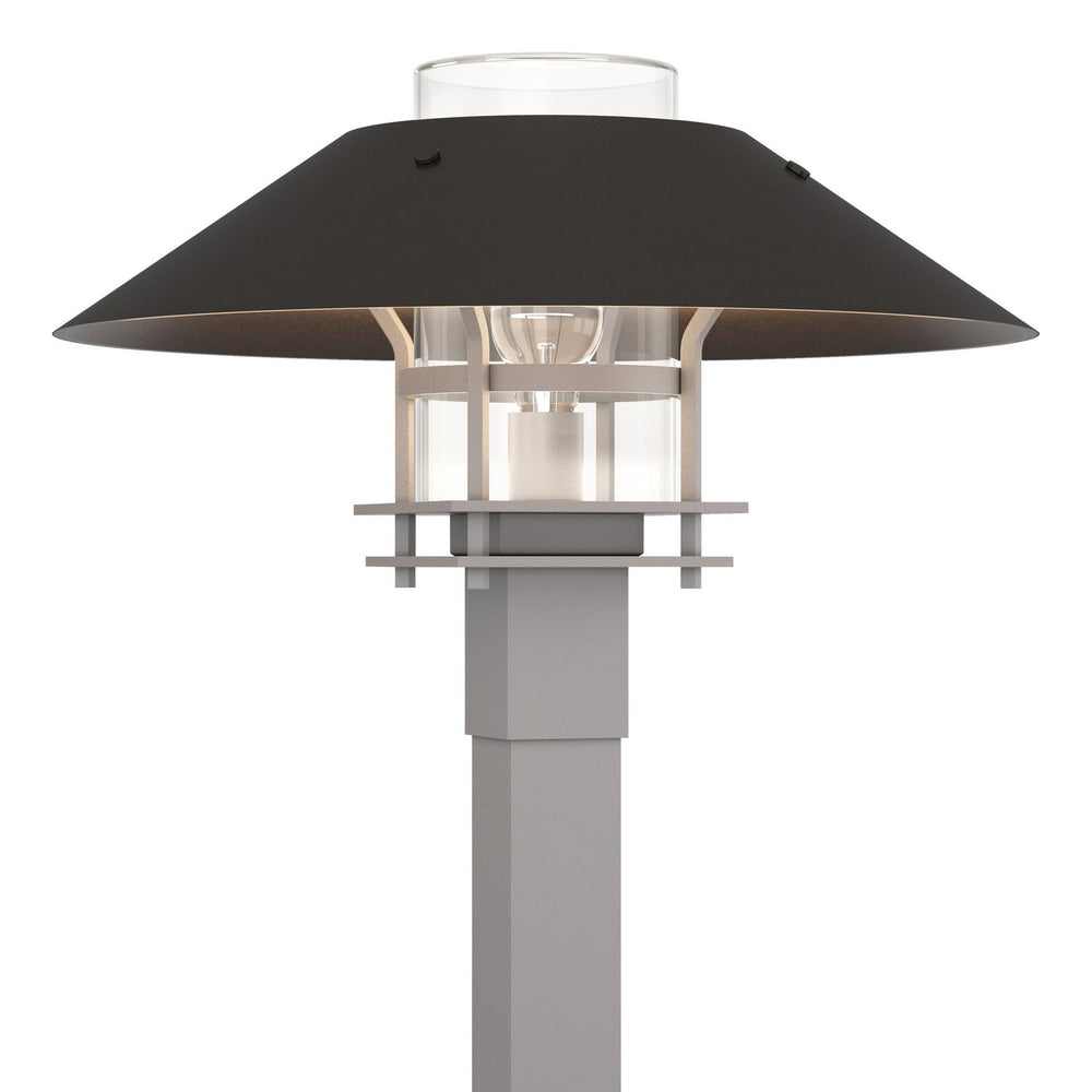 Hubbardton Forge - One Light Outdoor Post Mount - Henry - Coastal Burnished Steel- Union Lighting Luminaires Decor