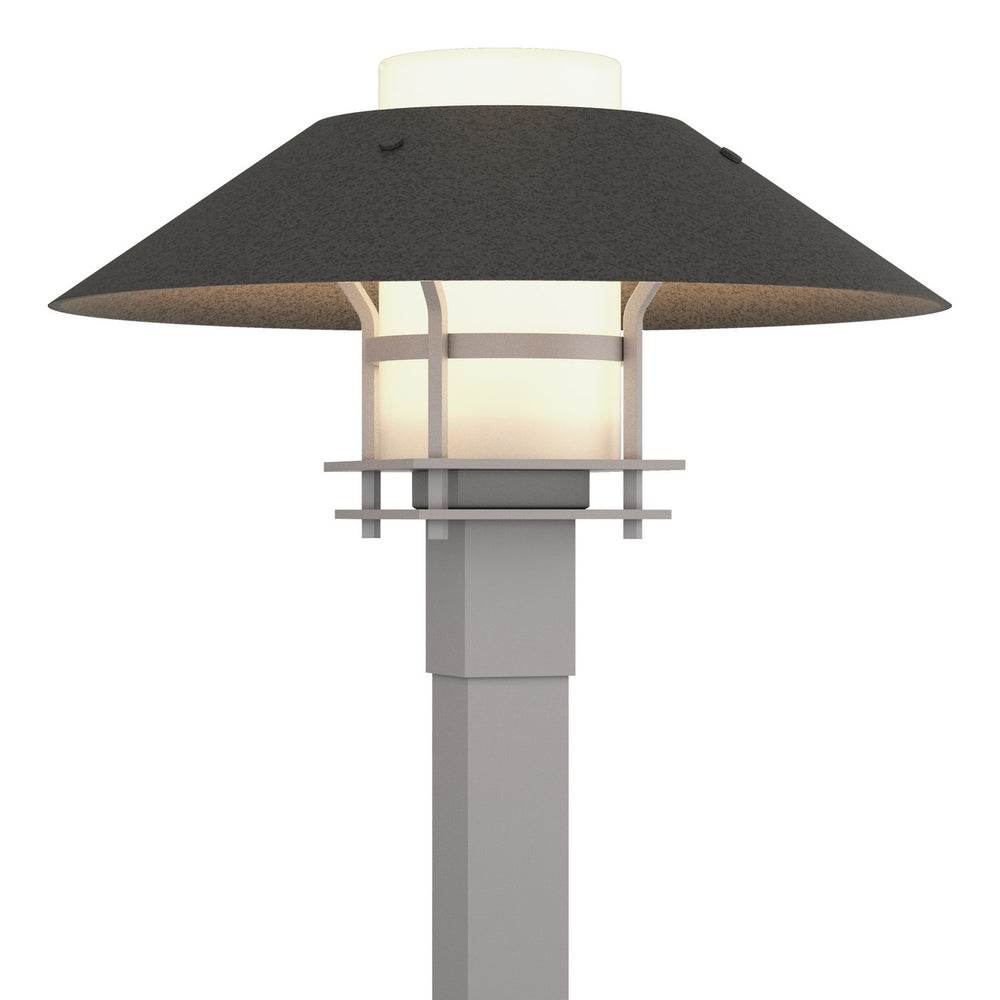 Hubbardton Forge - One Light Outdoor Post Mount - Henry - Coastal Burnished Steel- Union Lighting Luminaires Decor