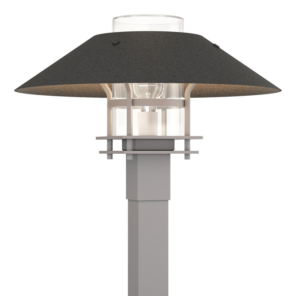 Hubbardton Forge - One Light Outdoor Post Mount - Henry - Coastal Burnished Steel- Union Lighting Luminaires Decor