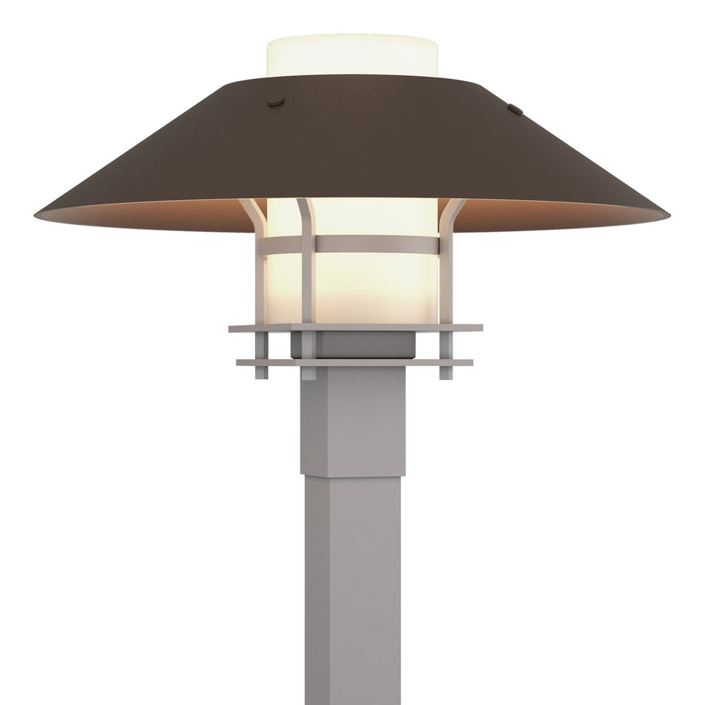 Hubbardton Forge - One Light Outdoor Post Mount - Henry - Coastal Burnished Steel- Union Lighting Luminaires Decor