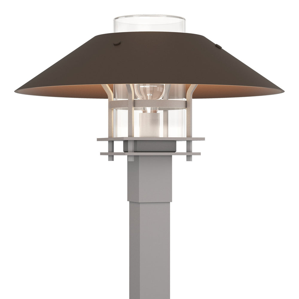 Hubbardton Forge - One Light Outdoor Post Mount - Henry - Coastal Burnished Steel- Union Lighting Luminaires Decor