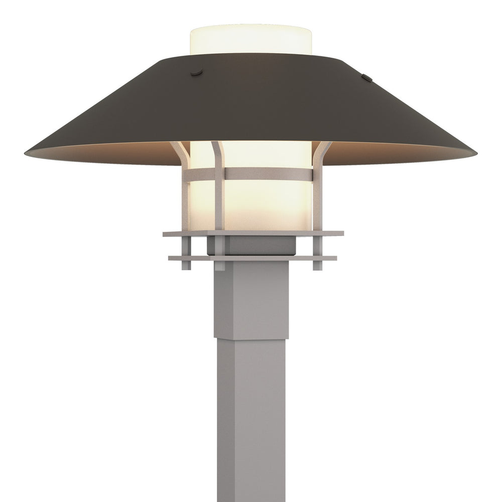 Hubbardton Forge - One Light Outdoor Post Mount - Henry - Coastal Burnished Steel- Union Lighting Luminaires Decor
