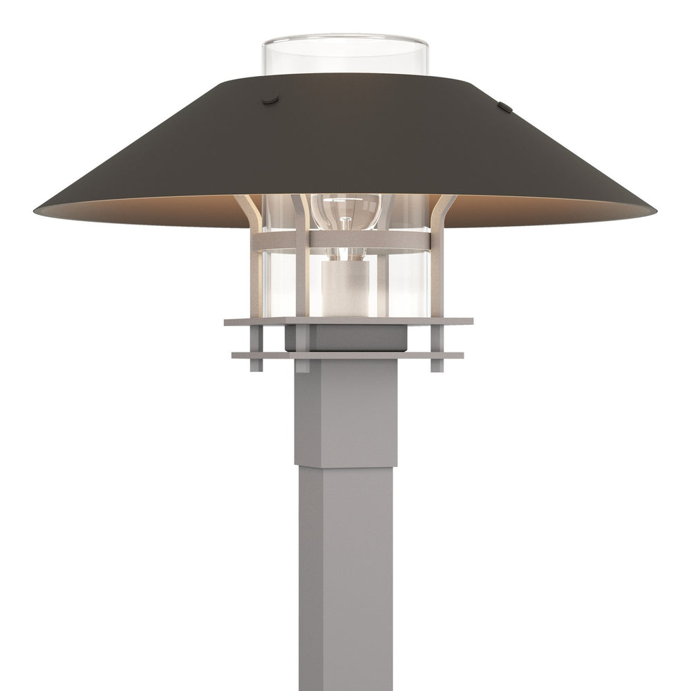 Hubbardton Forge - One Light Outdoor Post Mount - Henry - Coastal Burnished Steel- Union Lighting Luminaires Decor