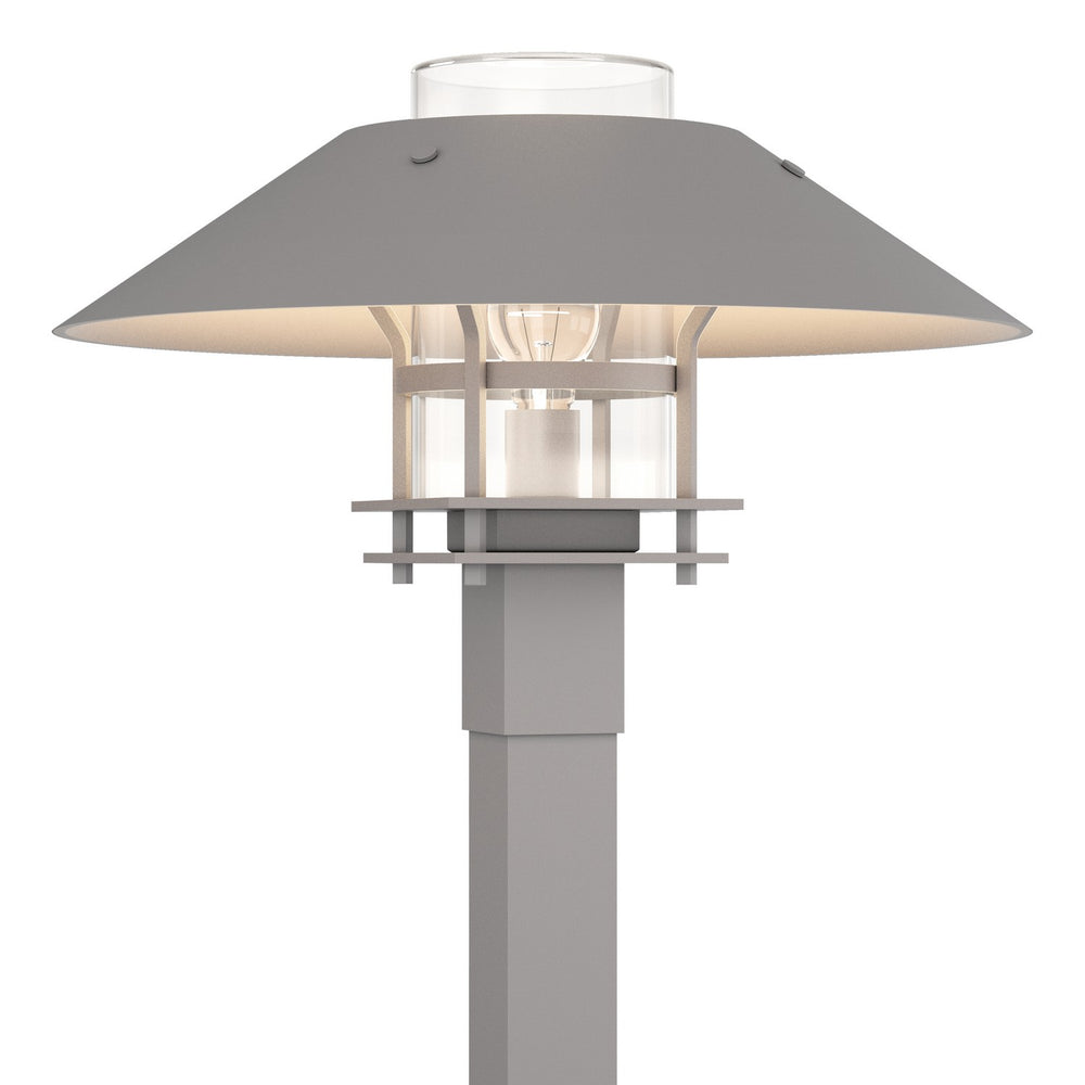Hubbardton Forge - One Light Outdoor Post Mount - Henry - Coastal Burnished Steel- Union Lighting Luminaires Decor