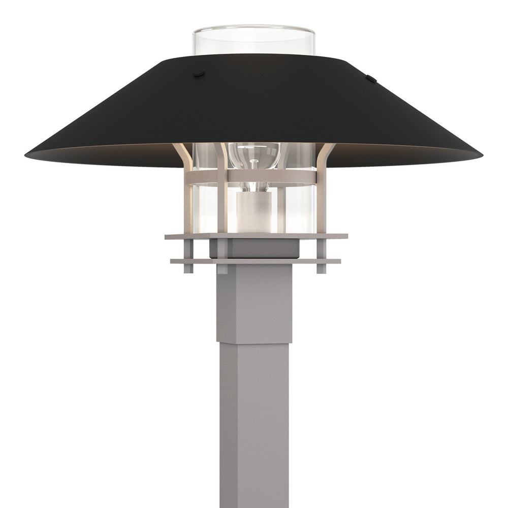 Hubbardton Forge - One Light Outdoor Post Mount - Henry - Coastal Burnished Steel- Union Lighting Luminaires Decor