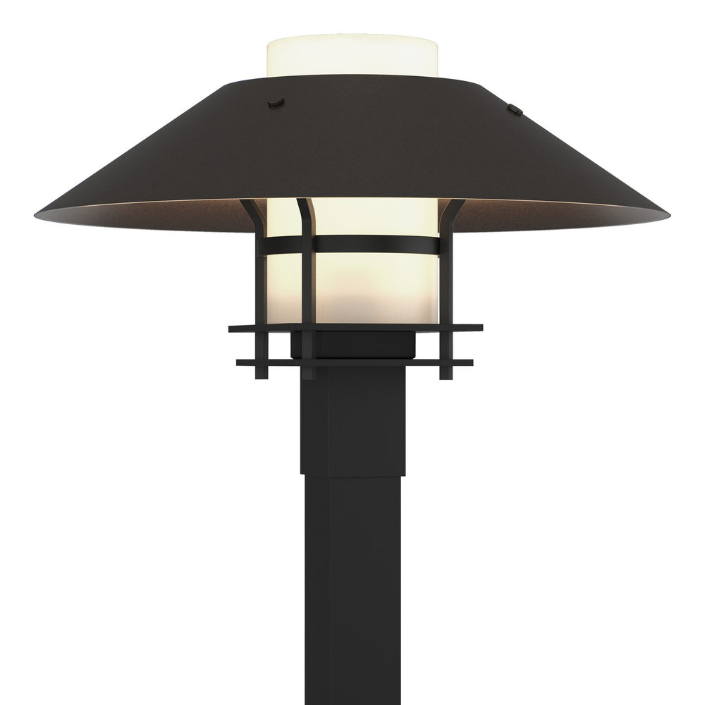 Hubbardton Forge - One Light Outdoor Post Mount - Henry - Coastal Black- Union Lighting Luminaires Decor