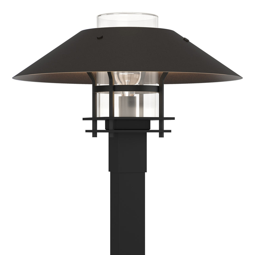 Hubbardton Forge - One Light Outdoor Post Mount - Henry - Coastal Black- Union Lighting Luminaires Decor