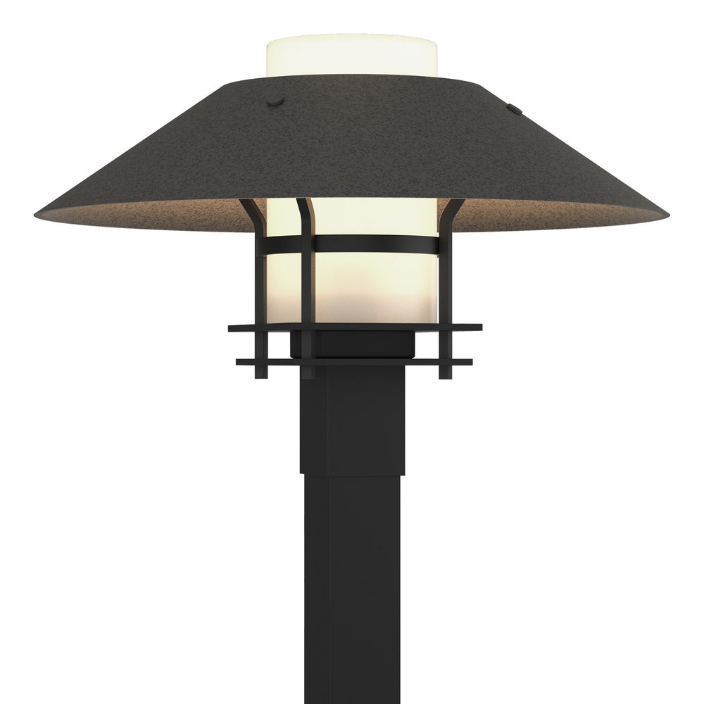 Hubbardton Forge - One Light Outdoor Post Mount - Henry - Coastal Black- Union Lighting Luminaires Decor