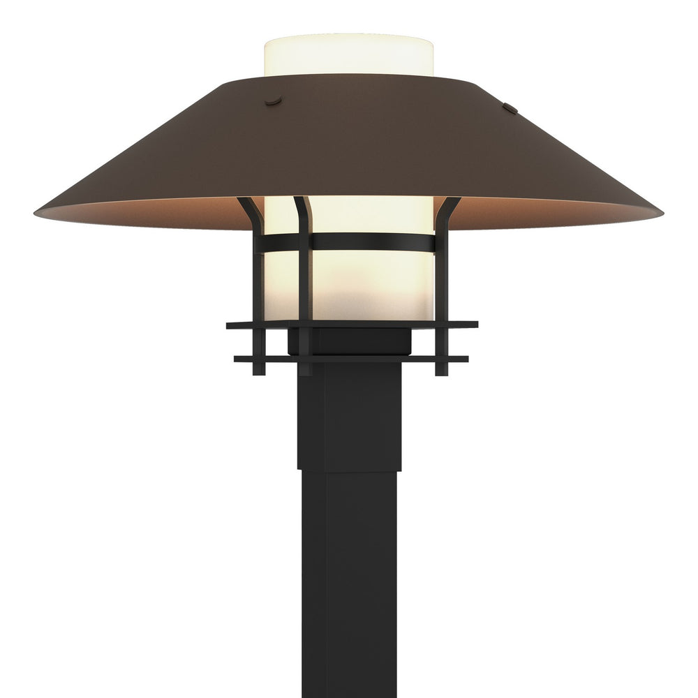 Hubbardton Forge - One Light Outdoor Post Mount - Henry - Coastal Black- Union Lighting Luminaires Decor