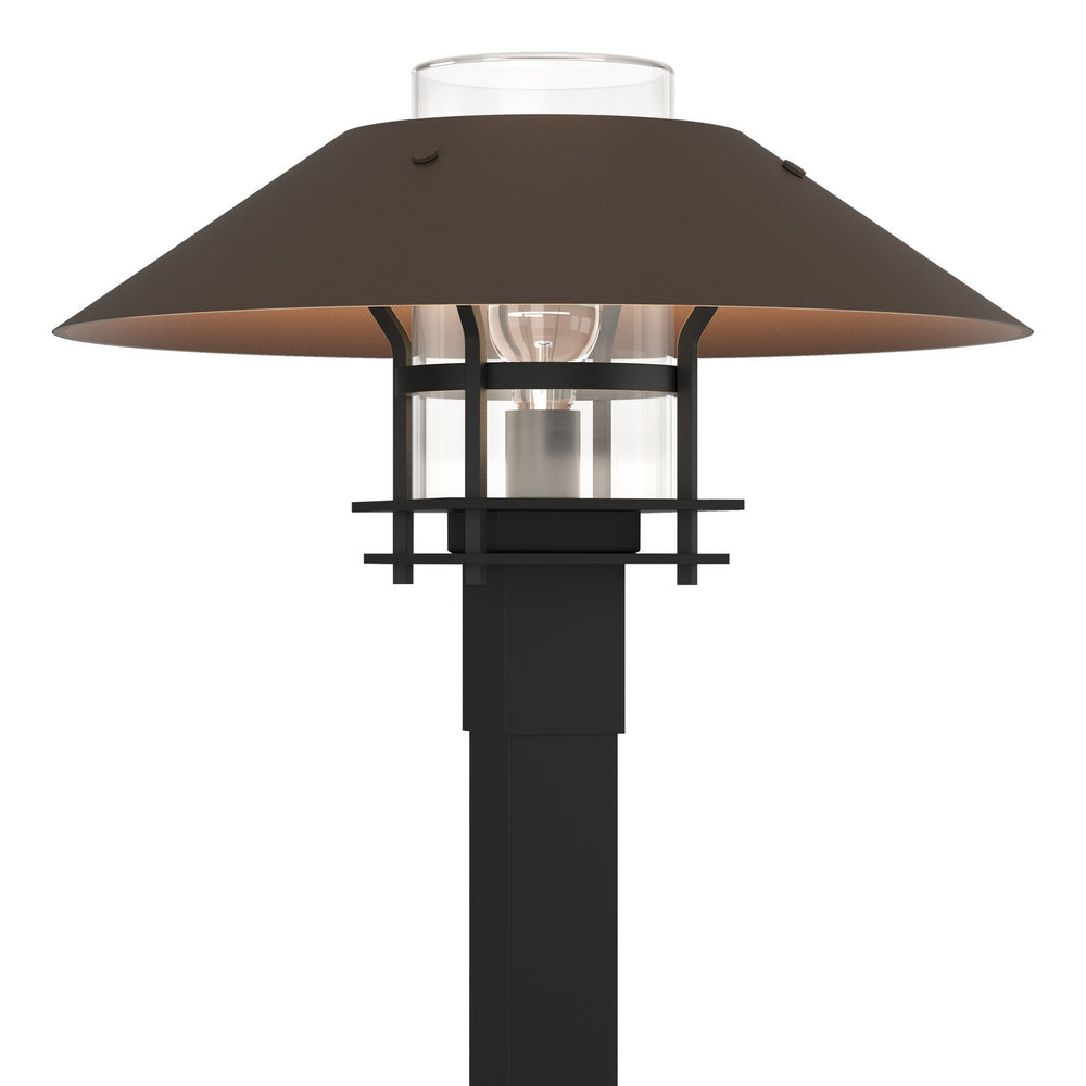 Hubbardton Forge - One Light Outdoor Post Mount - Henry - Coastal Black- Union Lighting Luminaires Decor