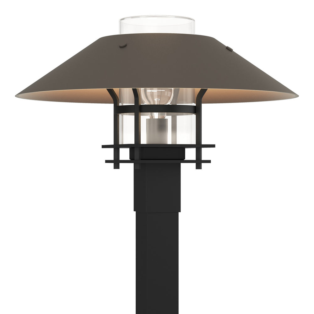 Hubbardton Forge - One Light Outdoor Post Mount - Henry - Coastal Black- Union Lighting Luminaires Decor
