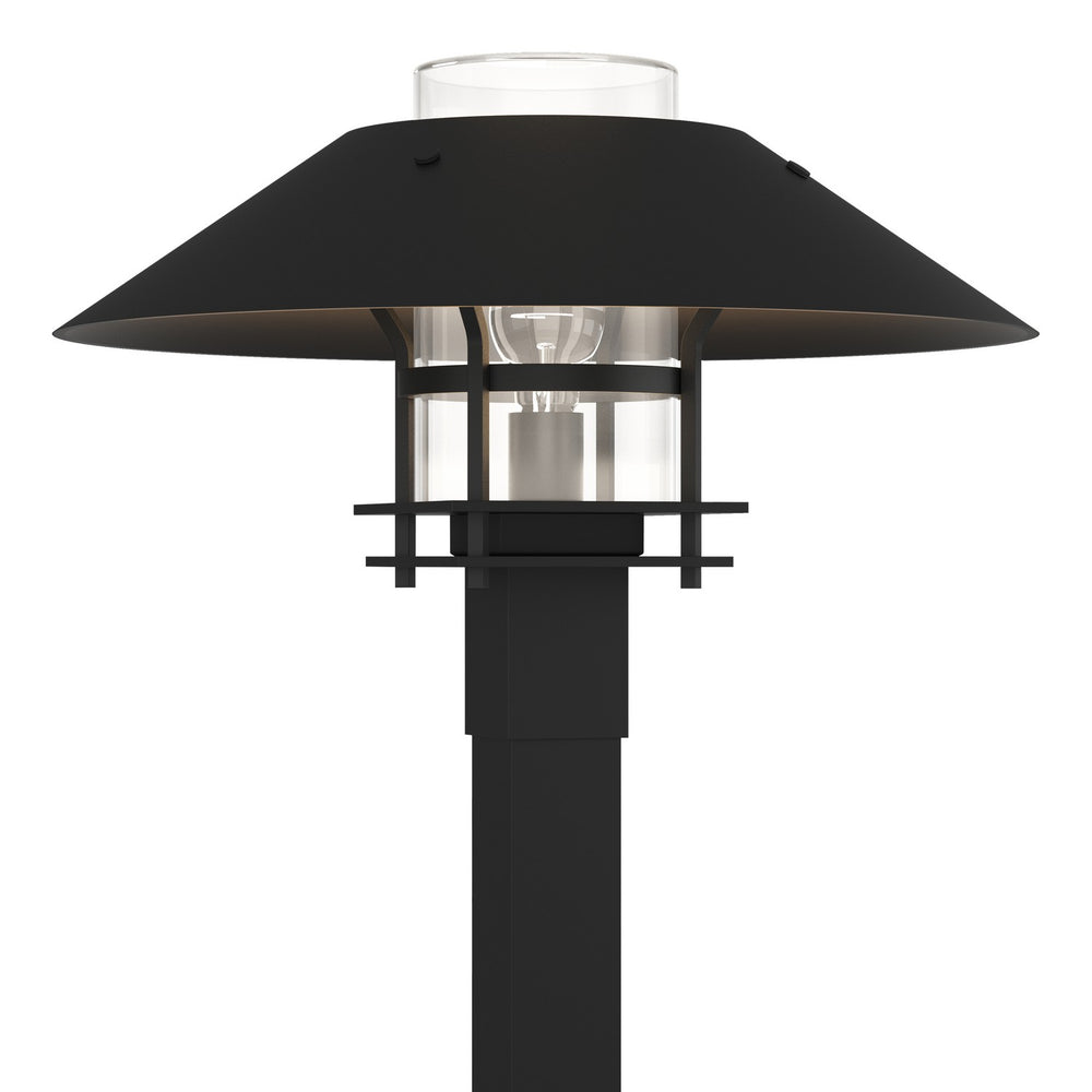 Hubbardton Forge - One Light Outdoor Post Mount - Henry - Coastal Black- Union Lighting Luminaires Decor