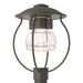 Hubbardton Forge - One Light Outdoor Post Mount - Mason - Coastal Natural Iron- Union Lighting Luminaires Decor