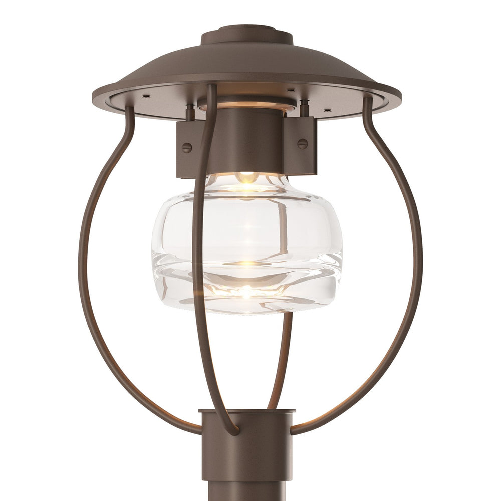Hubbardton Forge - One Light Outdoor Post Mount - Mason - Coastal Bronze- Union Lighting Luminaires Decor