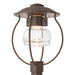 Hubbardton Forge - One Light Outdoor Post Mount - Mason - Coastal Bronze- Union Lighting Luminaires Decor