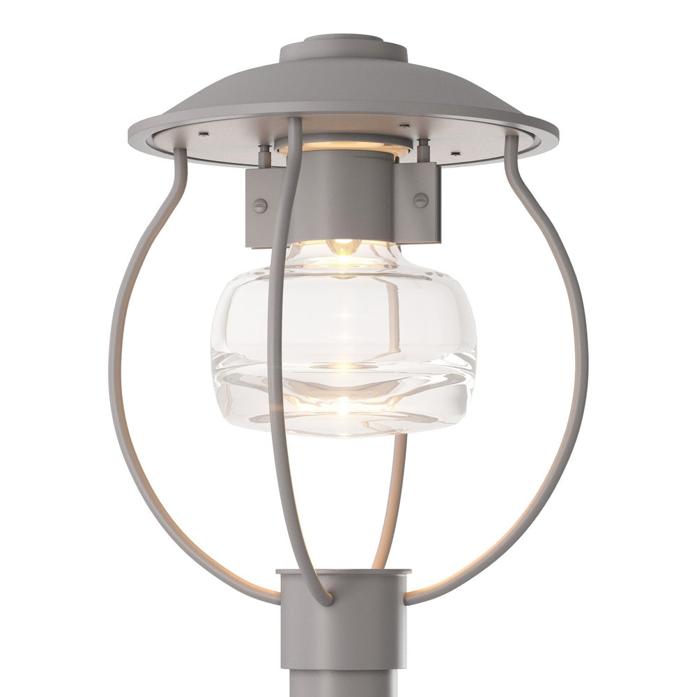 Hubbardton Forge - One Light Outdoor Post Mount - Mason - Coastal Burnished Steel- Union Lighting Luminaires Decor
