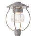 Hubbardton Forge - One Light Outdoor Post Mount - Mason - Coastal Burnished Steel- Union Lighting Luminaires Decor