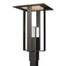 Hubbardton Forge - One Light Outdoor Post Mount - Shadow Box - Coastal Oil Rubbed Bronze- Union Lighting Luminaires Decor