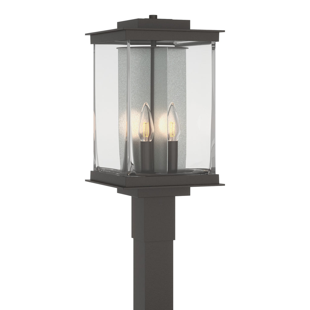 Hubbardton Forge - Four Light Outdoor Post Mount - Kingston - Coastal Oil Rubbed Bronze- Union Lighting Luminaires Decor