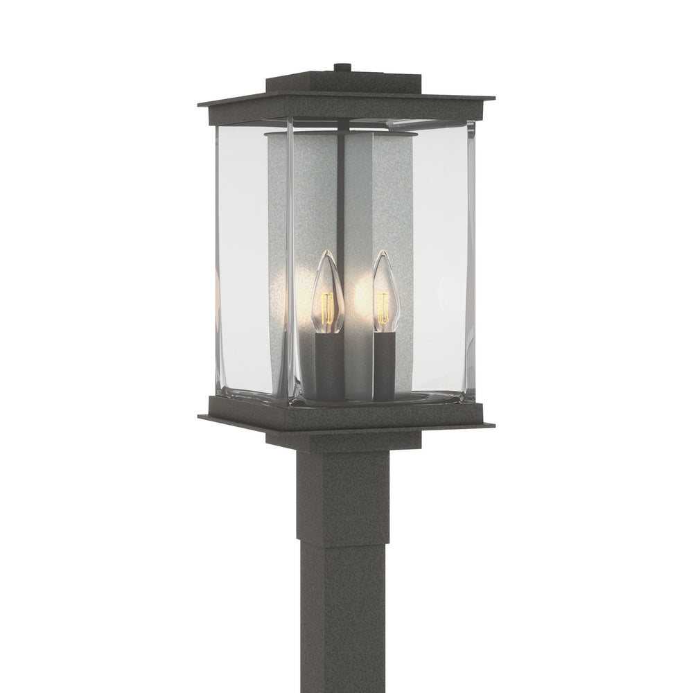 Hubbardton Forge - Four Light Outdoor Post Mount - Kingston - Coastal Natural Iron- Union Lighting Luminaires Decor