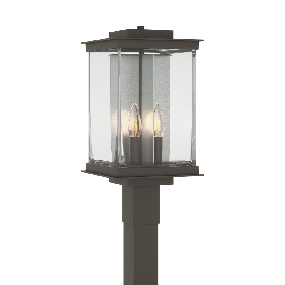 Hubbardton Forge - Four Light Outdoor Post Mount - Kingston - Coastal Dark Smoke- Union Lighting Luminaires Decor