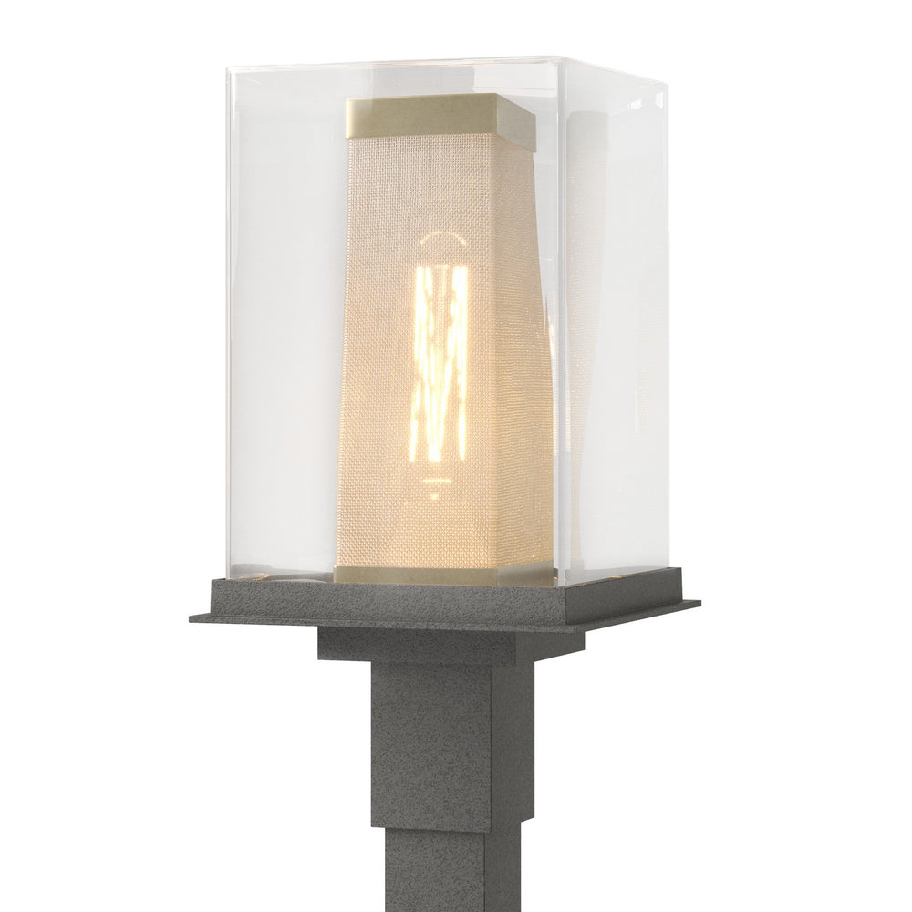 Hubbardton Forge - One Light Outdoor Post Mount - Polaris - Coastal Natural Iron- Union Lighting Luminaires Decor