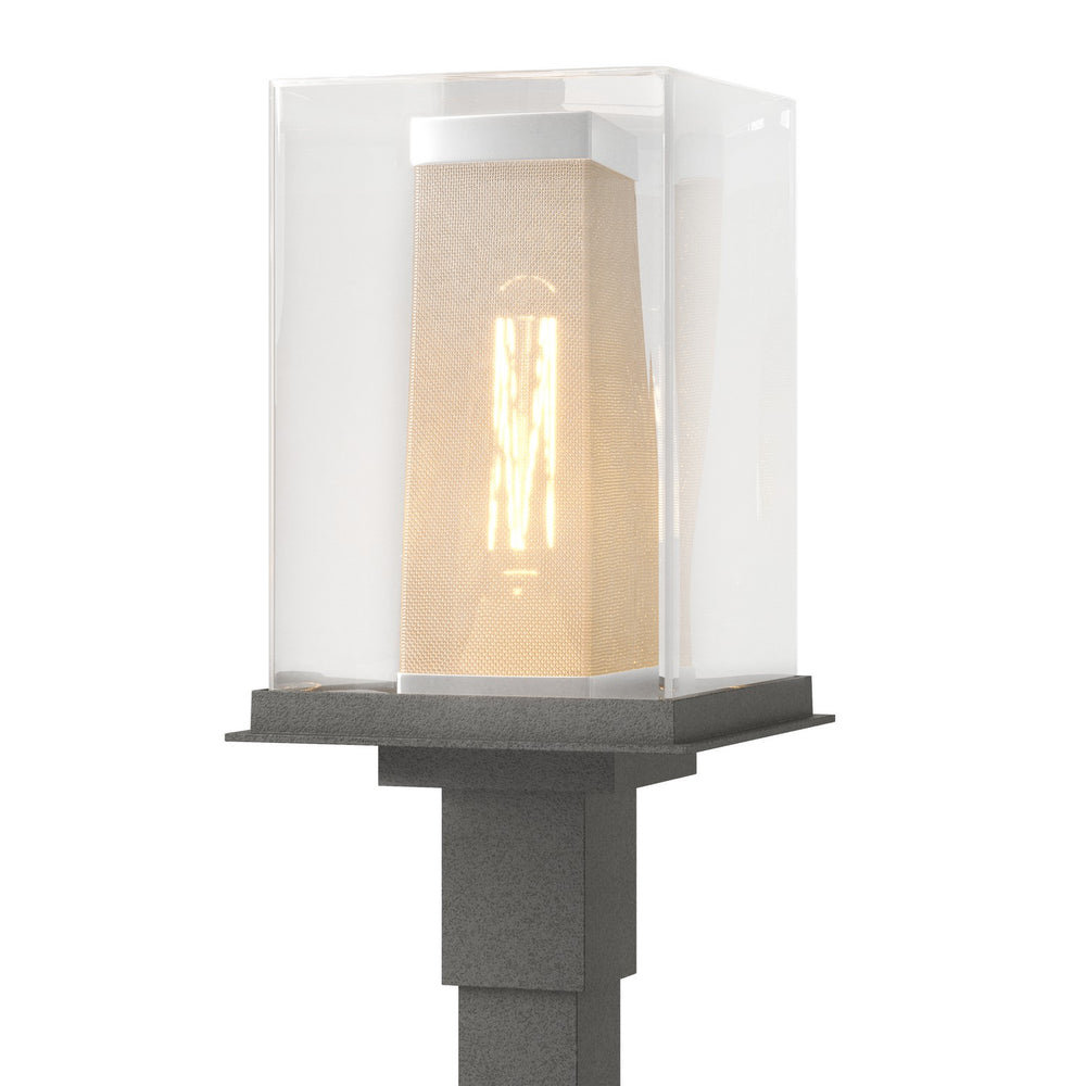 Hubbardton Forge - One Light Outdoor Post Mount - Polaris - Coastal Natural Iron- Union Lighting Luminaires Decor