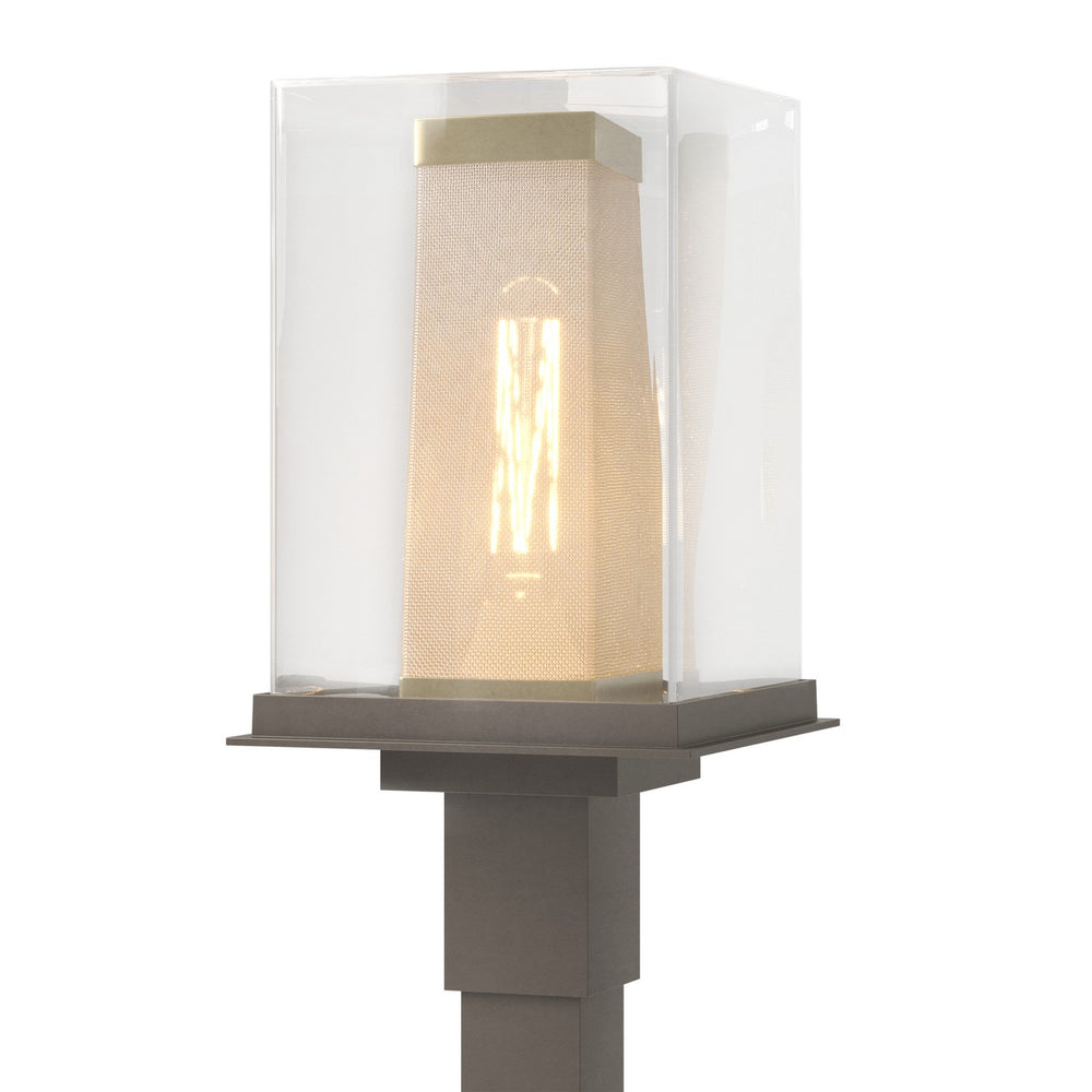 Hubbardton Forge - One Light Outdoor Post Mount - Polaris - Coastal Dark Smoke- Union Lighting Luminaires Decor