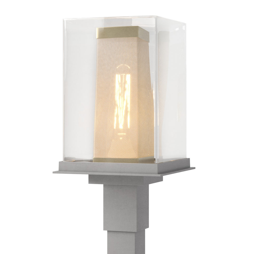 Hubbardton Forge - One Light Outdoor Post Mount - Polaris - Coastal Burnished Steel- Union Lighting Luminaires Decor