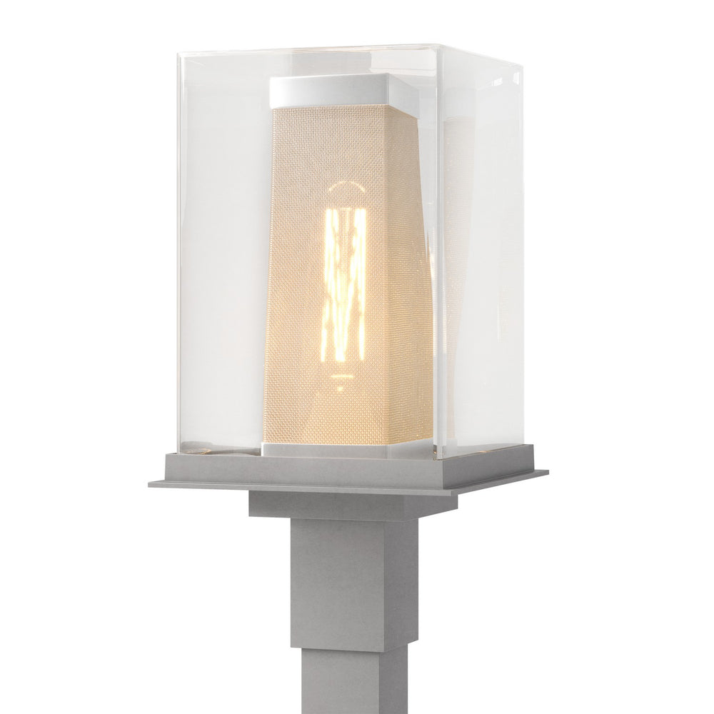 Hubbardton Forge - One Light Outdoor Post Mount - Polaris - Coastal Burnished Steel- Union Lighting Luminaires Decor