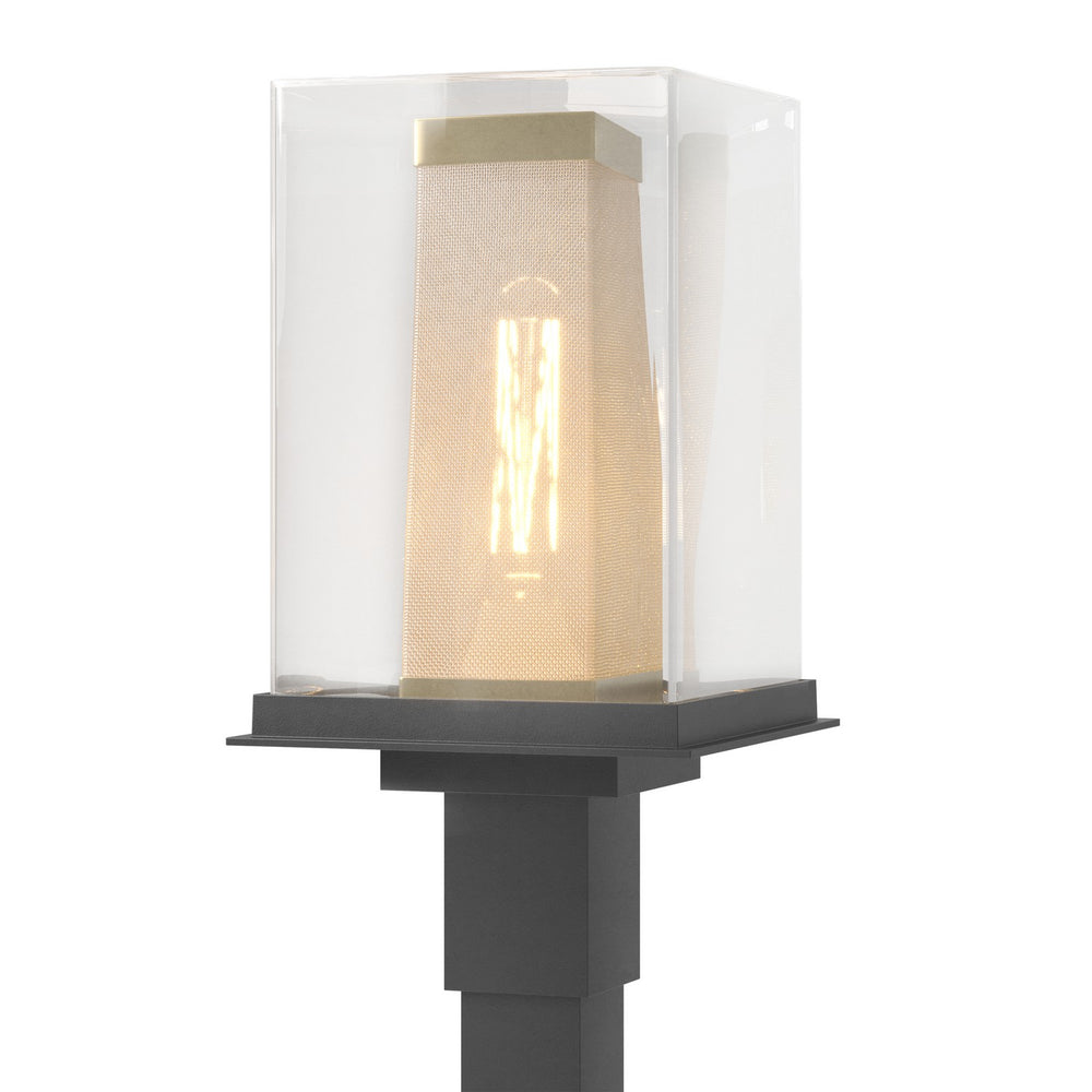 Hubbardton Forge - One Light Outdoor Post Mount - Polaris - Coastal Black- Union Lighting Luminaires Decor