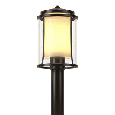 Hubbardton Forge - One Light Outdoor Post Mount - Meridian - Coastal Oil Rubbed Bronze- Union Lighting Luminaires Decor