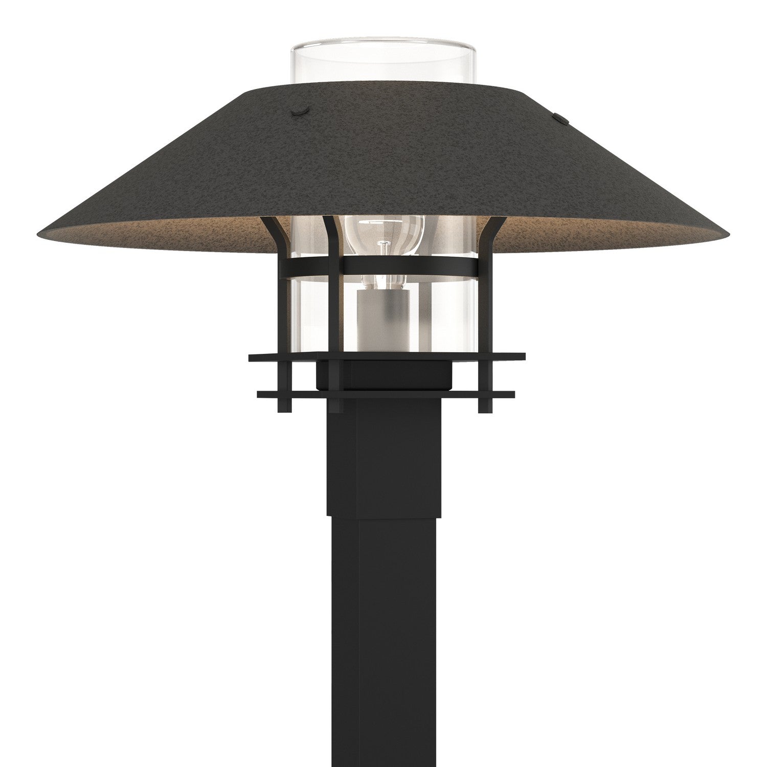 Hubbardton Forge - One Light Outdoor Post Mount - Henry - Coastal Black- Union Lighting Luminaires Decor