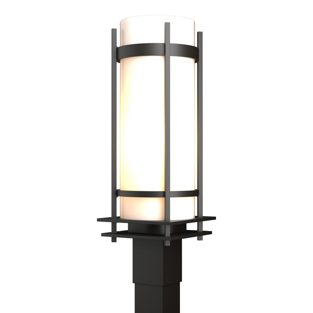 Hubbardton Forge - One Light Outdoor Post Mount - Banded - Coastal Oil Rubbed Bronze- Union Lighting Luminaires Decor
