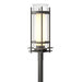 Hubbardton Forge - One Light Outdoor Post Mount - Torch - Coastal Natural Iron- Union Lighting Luminaires Decor