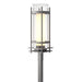 Hubbardton Forge - One Light Outdoor Post Mount - Torch - Coastal Burnished Steel- Union Lighting Luminaires Decor
