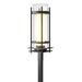 Hubbardton Forge - One Light Outdoor Post Mount - Torch - Coastal Black- Union Lighting Luminaires Decor