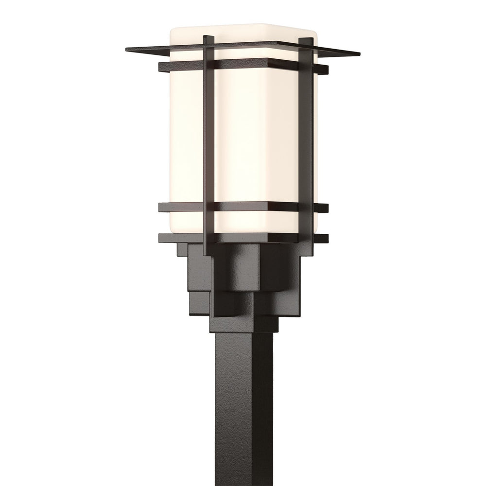 Hubbardton Forge - One Light Outdoor Post Mount - Tourou - Coastal Oil Rubbed Bronze- Union Lighting Luminaires Decor