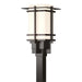 Hubbardton Forge - One Light Outdoor Post Mount - Tourou - Coastal Oil Rubbed Bronze- Union Lighting Luminaires Decor