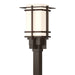 Hubbardton Forge - One Light Outdoor Post Mount - Tourou - Coastal Bronze- Union Lighting Luminaires Decor