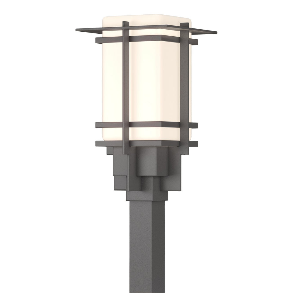 Hubbardton Forge - One Light Outdoor Post Mount - Tourou - Coastal Burnished Steel- Union Lighting Luminaires Decor