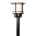 Hubbardton Forge - One Light Outdoor Post Mount - Tourou - Coastal Oil Rubbed Bronze- Union Lighting Luminaires Decor
