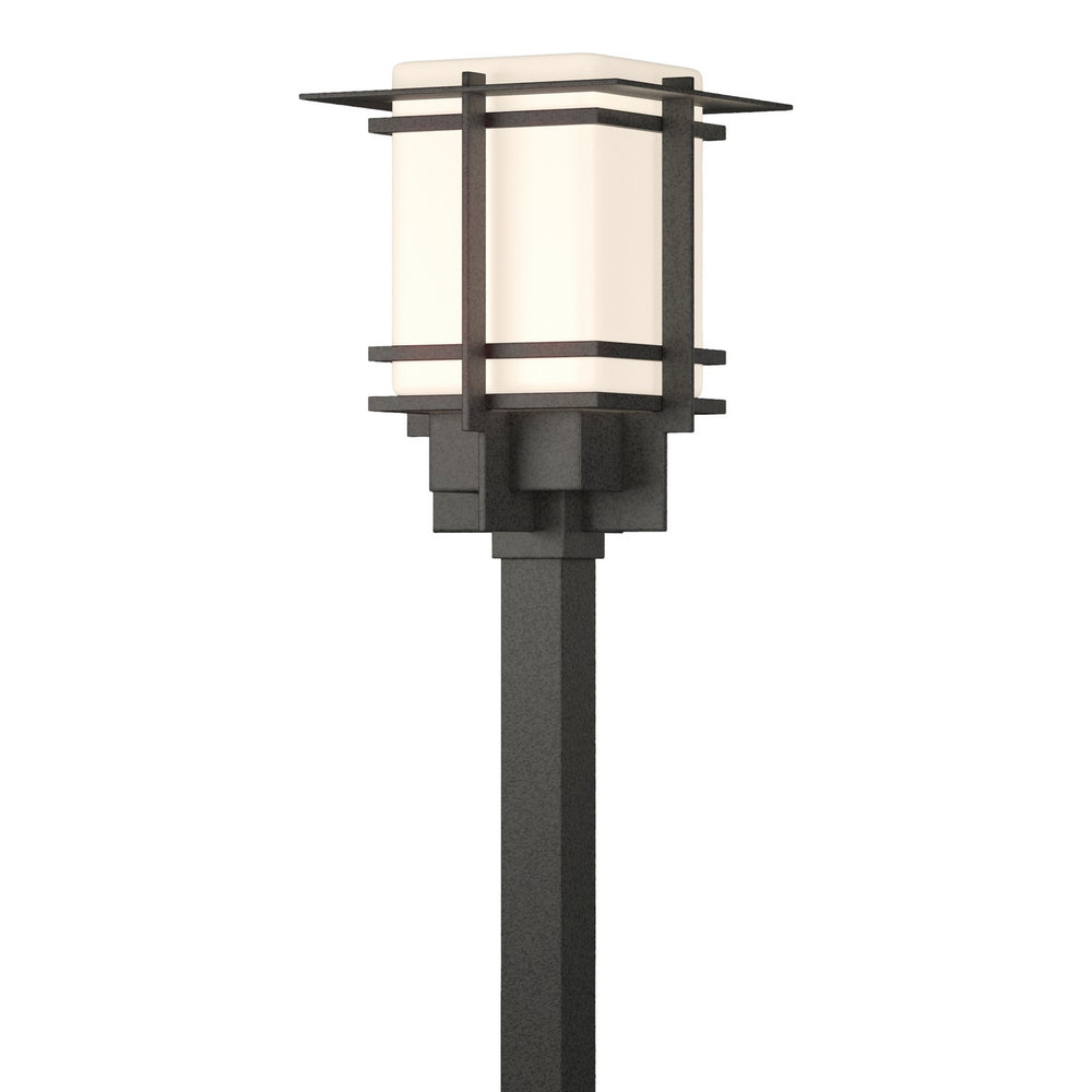 Hubbardton Forge - One Light Outdoor Post Mount - Tourou - Coastal Natural Iron- Union Lighting Luminaires Decor