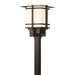 Hubbardton Forge - One Light Outdoor Post Mount - Tourou - Coastal Bronze- Union Lighting Luminaires Decor