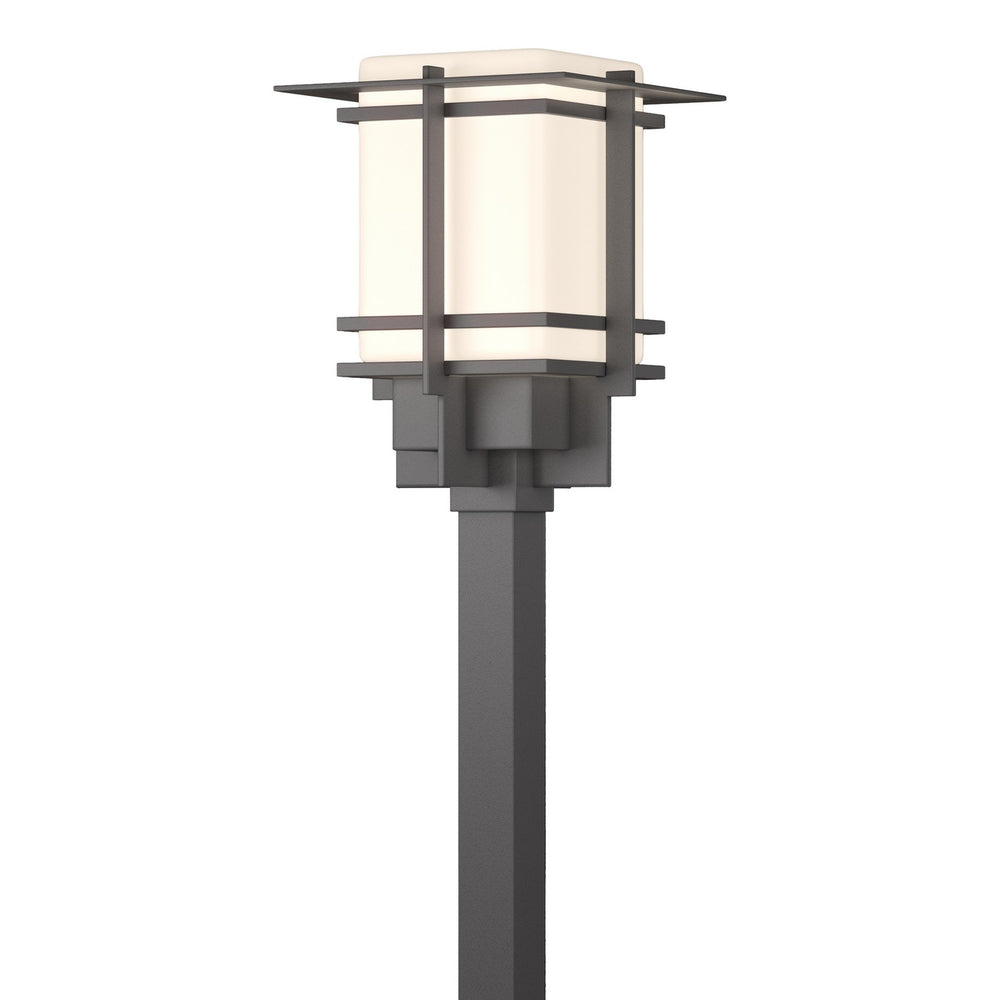 Hubbardton Forge - One Light Outdoor Post Mount - Tourou - Coastal Burnished Steel- Union Lighting Luminaires Decor