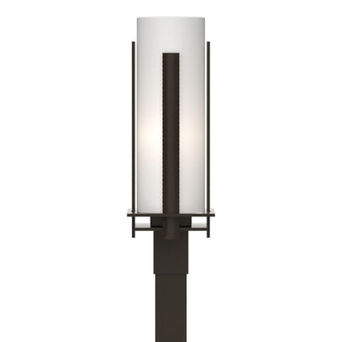 Hubbardton Forge - One Light Outdoor Post Mount - Vertical Bar - Coastal Oil Rubbed Bronze- Union Lighting Luminaires Decor